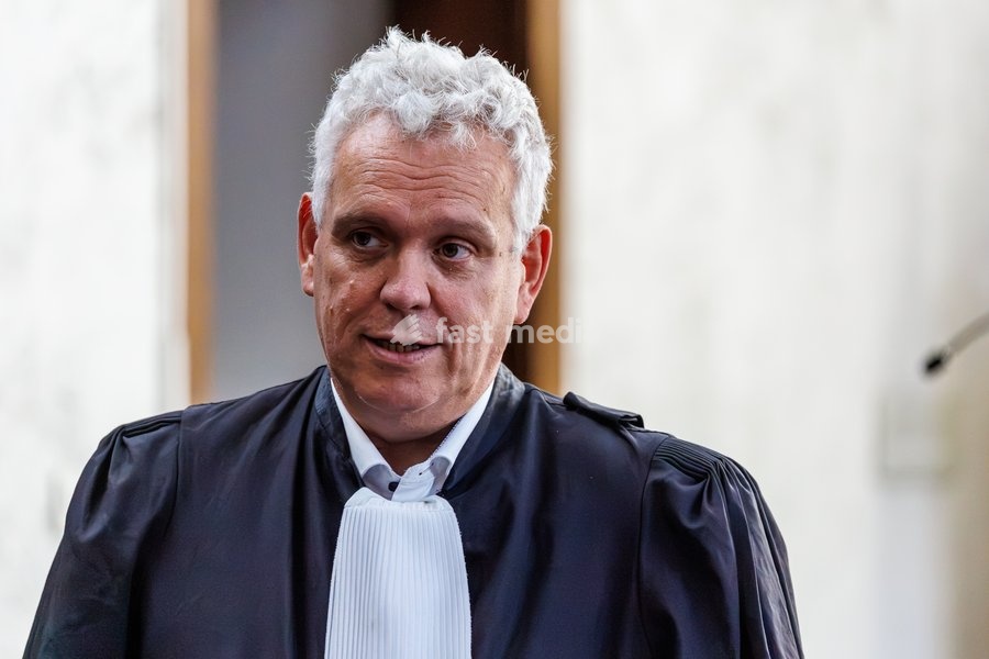 lawyer Kris Vincke pictured during the composition of the jury for the trial of C. Vanhaverbeke (48), who is facing charges of double murder and attempted murder, before the Assize Court of West-Flanders Province in Brugge, on Monday 21 September 2026