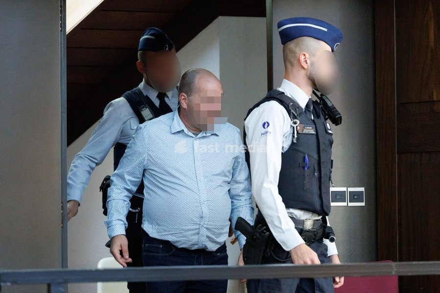 the accused Chris Vanhaverbeke pictured during the composition of the jury for the trial of C. Vanhaverbeke (48), who is facing charges of double murder and attempted murder, before the Assize Court of West-Flanders Province in Brugge, on Monday 21 September 2026