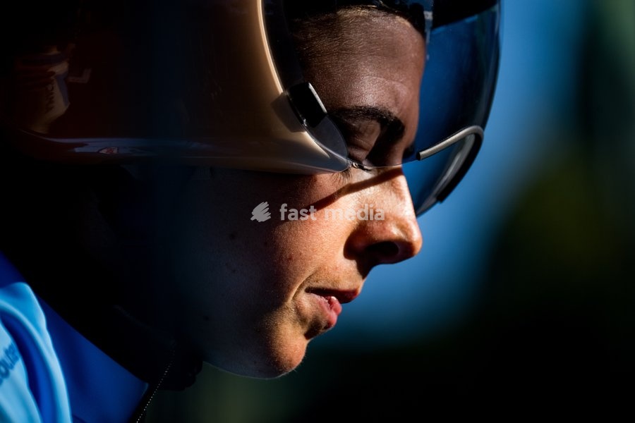 Belgian Febe Jooris is pictured in action during the women's U23 individual time trial race (20,3km) at the cycling UCI Road World Championship, in Montreal, Canada, Monday 21 September 2026