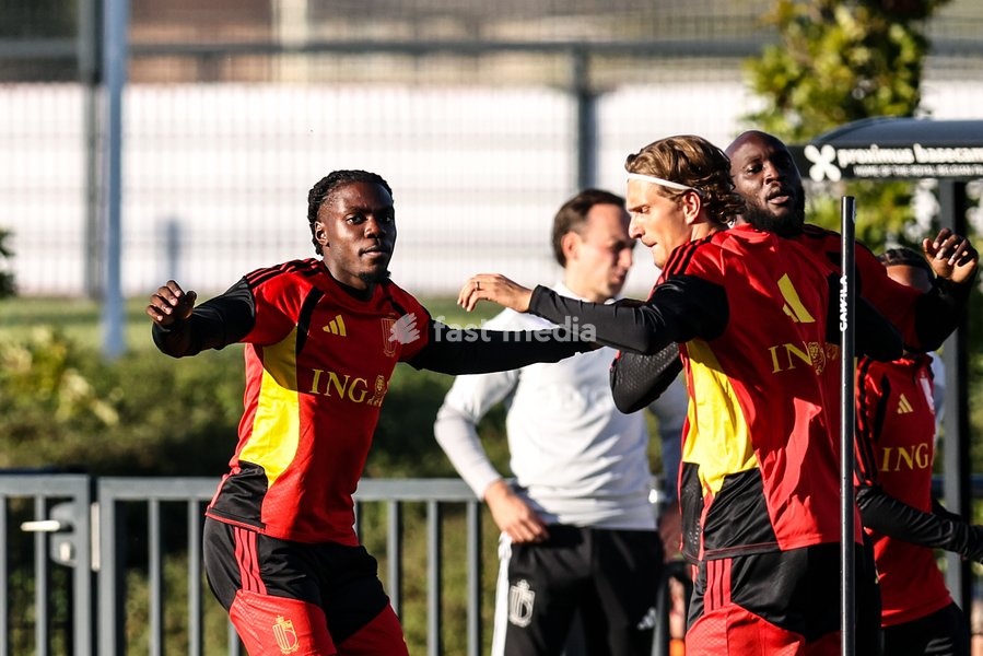 a training session of the Red Devils, the Belgian national soccer team, at the national training center in Tubize, Monday 21 September 2026. The team is preparing for fixtures in the UEFA Nations League competition