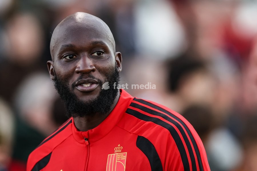 Belgium's Romelu Lukaku pictured during a training session of the Red Devils, the Belgian national soccer team, at the national training center in Tubize, Monday 21 September 2026. The team is preparing for fixtures in the UEFA Nations League competition