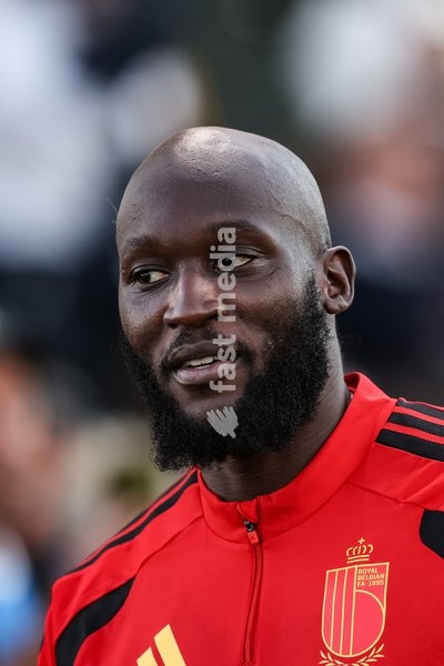 Belgium's Romelu Lukaku pictured during a training session of the Red Devils, the Belgian national soccer team, at the national training center in Tubize, Monday 21 September 2026. The team is preparing for fixtures in the UEFA Nations League competition