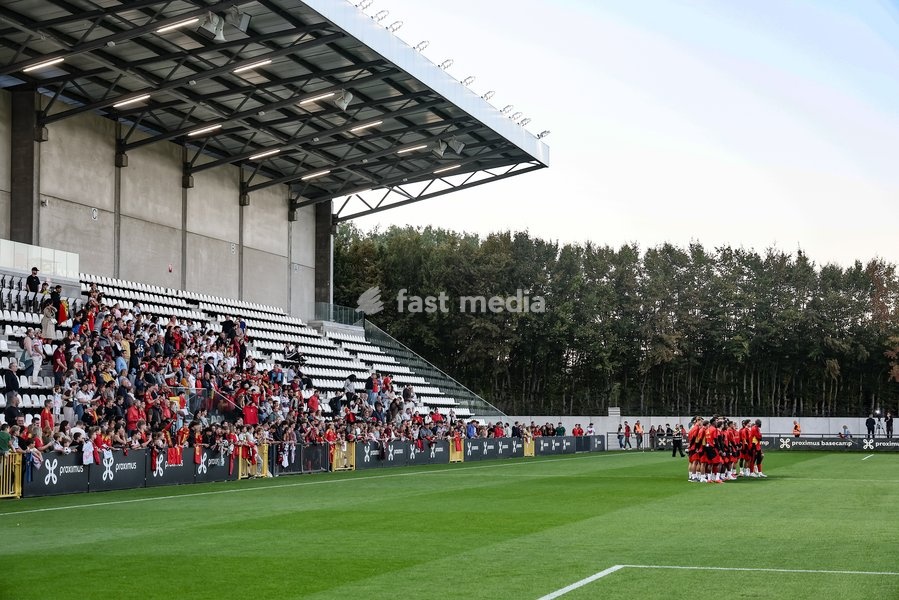this picture shows a training session of the Red Devils, the Belgian national soccer team, at the national training center in Tubize, Monday 21 September 2026. The team is preparing for fixtures in the UEFA Nations League competition