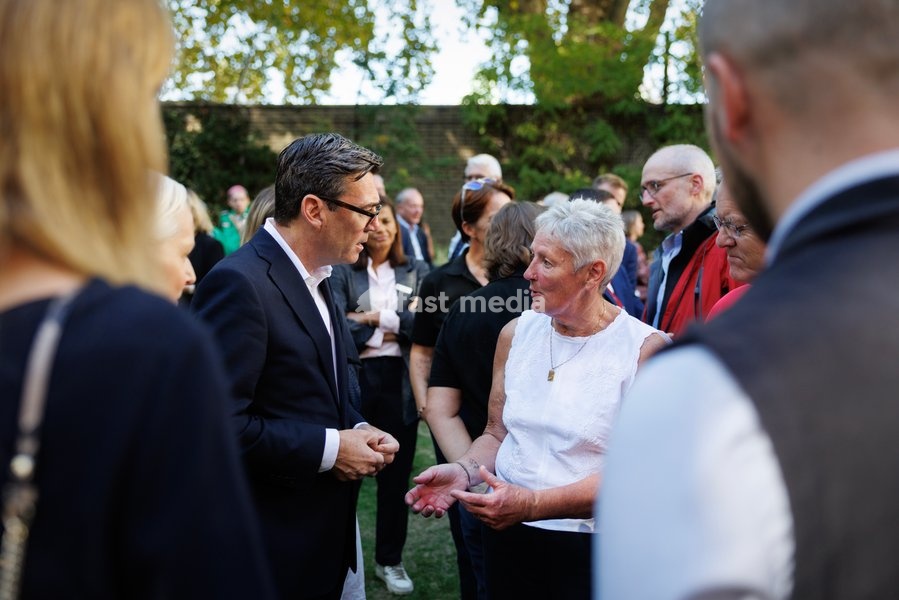 21/09/2026. London, United Kingdom. Prime Minister Andy Burnham hosts Summer Support Thank You Reception in the garden of 10 Downing Street