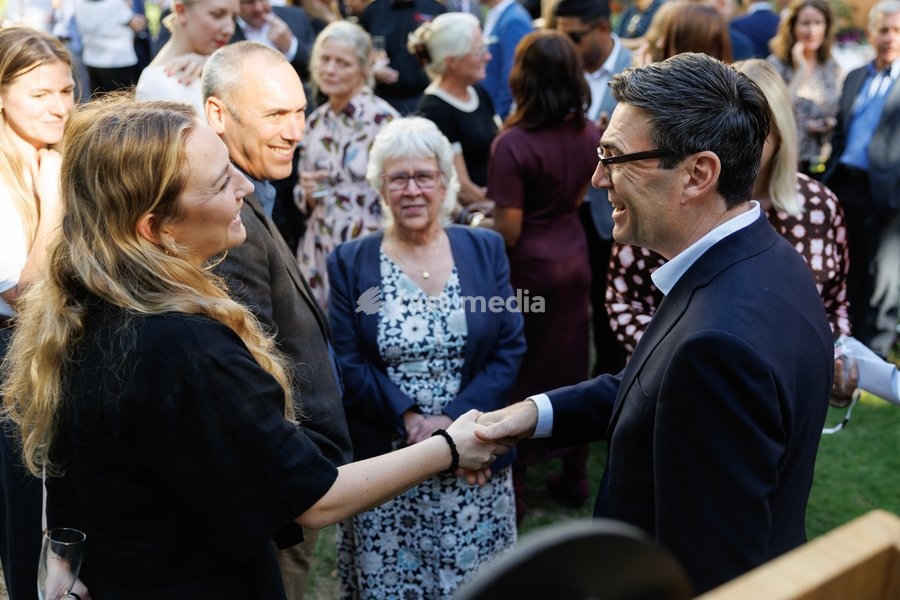 21/09/2026. London, United Kingdom. Prime Minister Andy Burnham hosts Summer Support Thank You Reception in the garden of 10 Downing Street