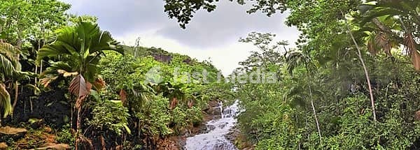 Beautiful impressions of the tropical landscape on the Seychelles islands paradise