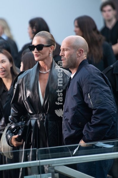 Rosie Huntington Whiteley and husband Jason Statham attends Burberry's SS27 Runway Show during London Fashion Week at Chelsea College of Arts, London, England, UK on Monday 21 September, 2026