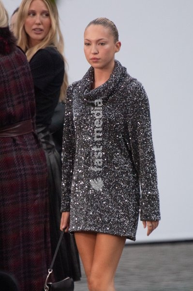 Lila Moss (Lila Grace Moss Hack) attends Burberry's SS27 Runway Show during London Fashion Week at Chelsea College of Arts, London, England, UK on Monday 21 September, 2026