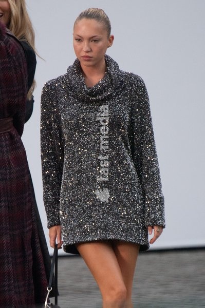 Lila Moss (Lila Grace Moss Hack) attends Burberry's SS27 Runway Show during London Fashion Week at Chelsea College of Arts, London, England, UK on Monday 21 September, 2026