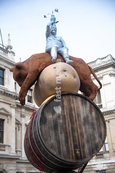 Royal Academy Unveils 'Stack' by New York Artist Nicole Eisenman at Royal Academy, London, UK