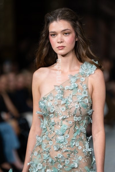 A model walks the runway at the Aadnevik Catwalk Show 2026 on September 21, 2026 in London, England