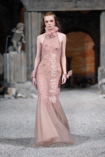 A model walks the runway at the Aadnevik Catwalk Show 2026 on September 21, 2026 in London, England