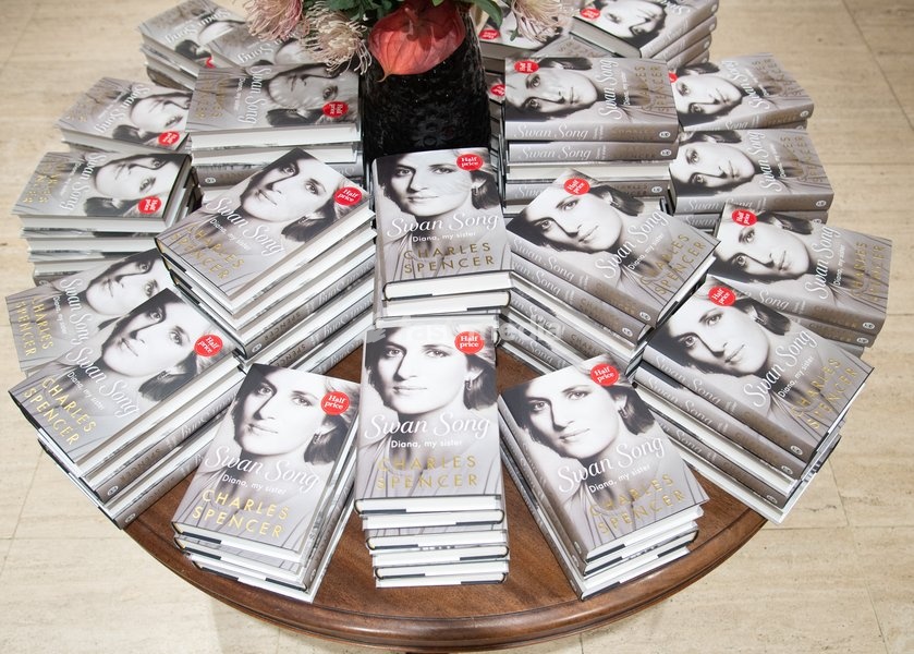 A general view of Earl Spencer's (Charles Spencer) new book, a memorial of his late sister Princess Diana titled 'Swan Song: Diana, My Sister' at Waterstones Piccadilly in London, England, UK on Tuesday 22 September, 2026 which is being released today