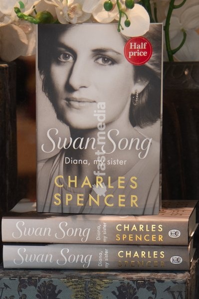 A general view of Earl Spencer's (Charles Spencer) new book, a memorial of his late sister Princess Diana titled 'Swan Song: Diana, My Sister' at Waterstones Piccadilly in London, England, UK on Tuesday 22 September, 2026 which is being released today