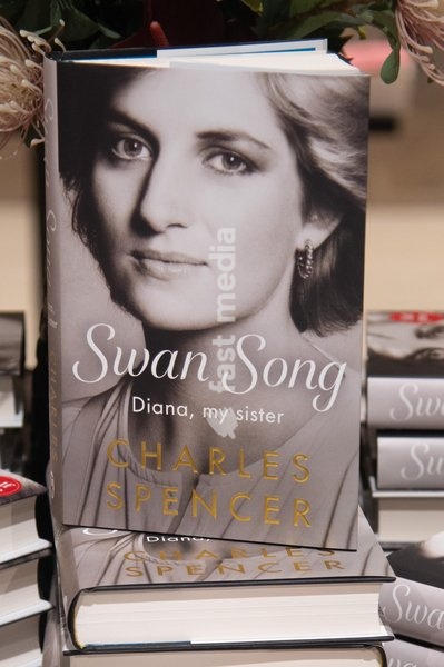 Charles Spencer, Earl Spencer's Diana Memorial 'Swan Song: Diana, My Sister' released Today - Waterstones Piccadilly, London, UK