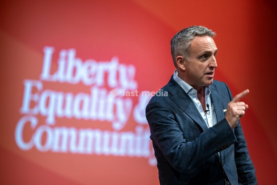 22 September 2026 - Brighton, UK. Alex Cole-Hamilton, Leader of the Scottish Liberal Democrats and MSP for Edinburgh North Western, delivers a speech on the final day of the Liberal Democrat Autumn Conference in Brighton