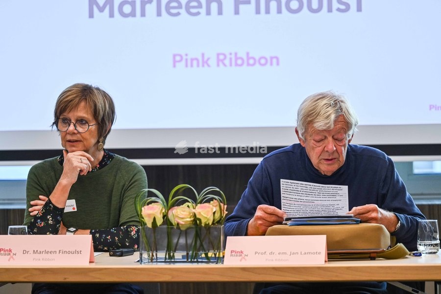 FOCUS COVERAGE, DISTRIBUTION REQUESTED TO BELGA a press conference of the 'Pink Ribbon' Breast Cancer awareness organization at the VBO / FEB Federation of Enterprises, on Tuesday 22 September 2026 in Brussels