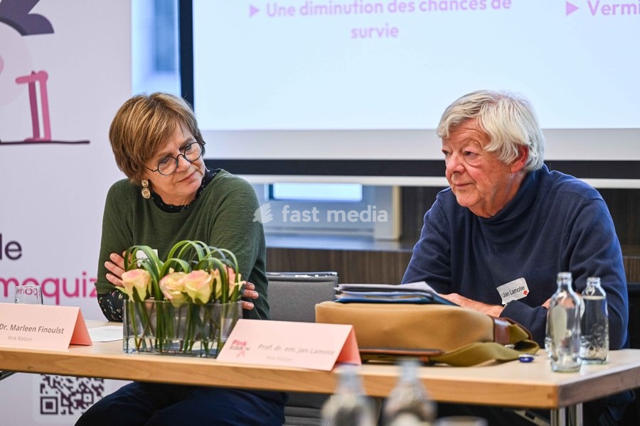 FOCUS COVERAGE, DISTRIBUTION REQUESTED TO BELGA a press conference of the 'Pink Ribbon' Breast Cancer awareness organization at the VBO / FEB Federation of Enterprises, on Tuesday 22 September 2026 in Brussels