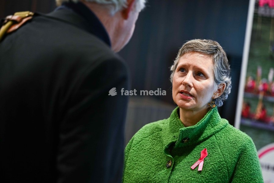 FOCUS COVERAGE, DISTRIBUTION REQUESTED TO BELGA an unidentified woman pictured during a press conference of the 'Pink Ribbon' Breast Cancer awareness organization at the VBO / FEB Federation of Enterprises, on Tuesday 22 September 2026 in Brussels