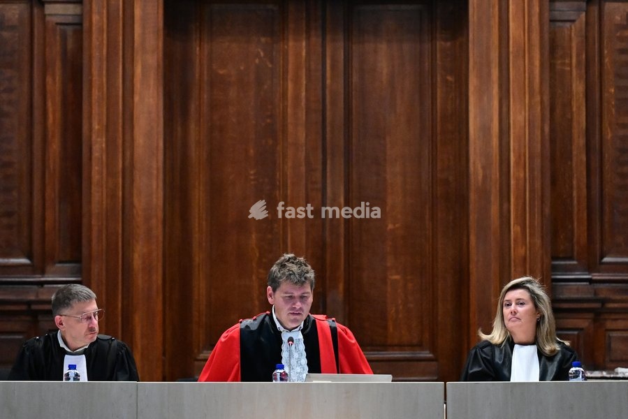Chairman of the court Vincent Roelants pictured during the jury selection session for the assize trial of C. Huyghe (64) of Puurs-Sint-Amands, who is accused of matricide, at the Antwerp Assize Court, on Tuesday 22 September 2026. Nearly six years ago, she administered medication to her 81-year-old…