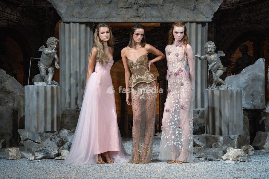 Model photoshoot at the Aadnevik Catwalk Show 2026 on September 21, 2026 in London, England