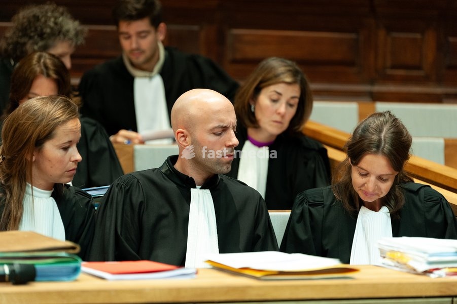 Lawyer of the civil parties pictured during the jury selection session for the assize trial of C. Huyghe (64) of Puurs-Sint-Amands, who is accused of matricide, at the Antwerp Assize Court, on Sunday 21 September 2025. Nearly six years ago, she administered medication to her 81-year-old mother, who…