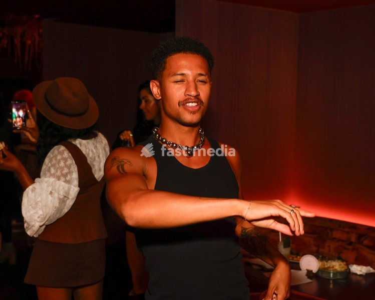 Tyreece Nye at the Drag Bottoms Up Brunch at Clays Bar in Soho, London, United Kingdom