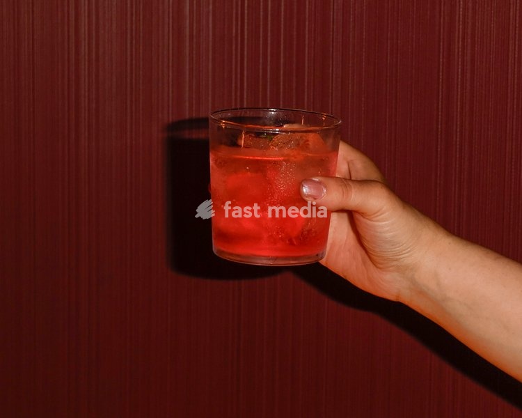 Clay Burst with Beefeater pink gin, cranberry & raspberry tea and citrus at the Drag Bottoms Up Brunch at Clays Bar