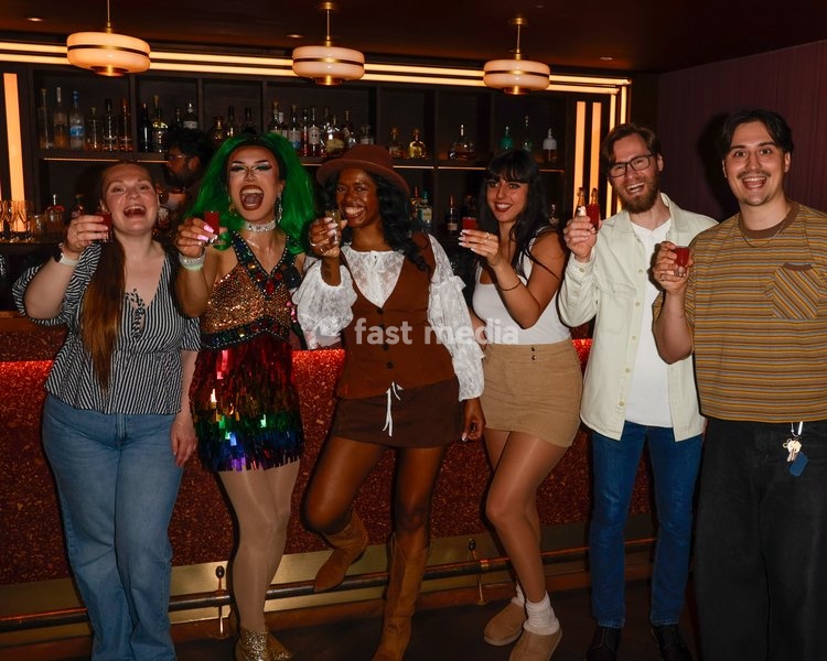 Tequila Thirst at the Drag Bottoms Up Brunch at Clays Bar in Soho, London, United Kingdom