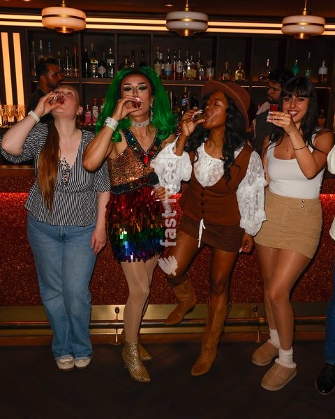 Tequila Thirst at the Drag Bottoms Up Brunch at Clays Bar in Soho, London, United Kingdom
