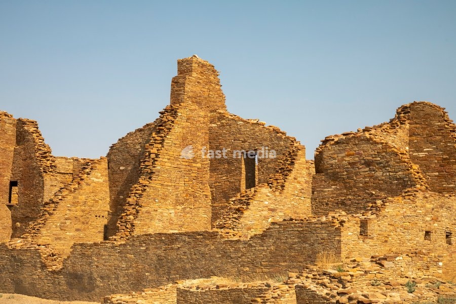 Pueblo Bonito at Chaco Culture National Historical Park in New Mexico. The park preserves the remnants of the Chacoan culture that thrived here from the mid 800s to the late 1100s. Many supporters of the Park are opposing the Trump Administration's plan to remove a buffer zone that prohibits…