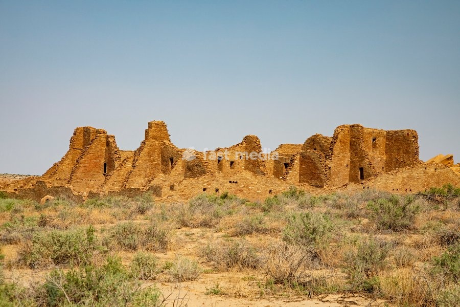 Pueblo Bonito at Chaco Culture National Historical Park in New Mexico. The park preserves the remnants of the Chacoan culture that thrived here from the mid 800s to the late 1100s. Many supporters of the Park are opposing the Trump Administration's plan to remove a buffer zone that prohibits…