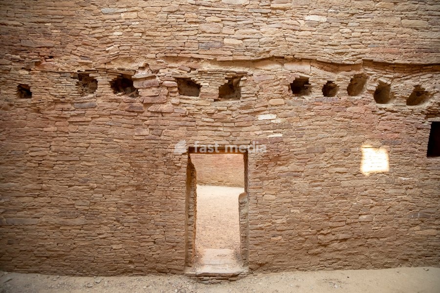 Pueblo Bonito at Chaco Culture National Historical Park in New Mexico. The park preserves the remnants of the Chacoan culture that thrived here from the mid 800s to the late 1100s. Many supporters of the Park are opposing the Trump Administration's plan to remove a buffer zone that prohibits…