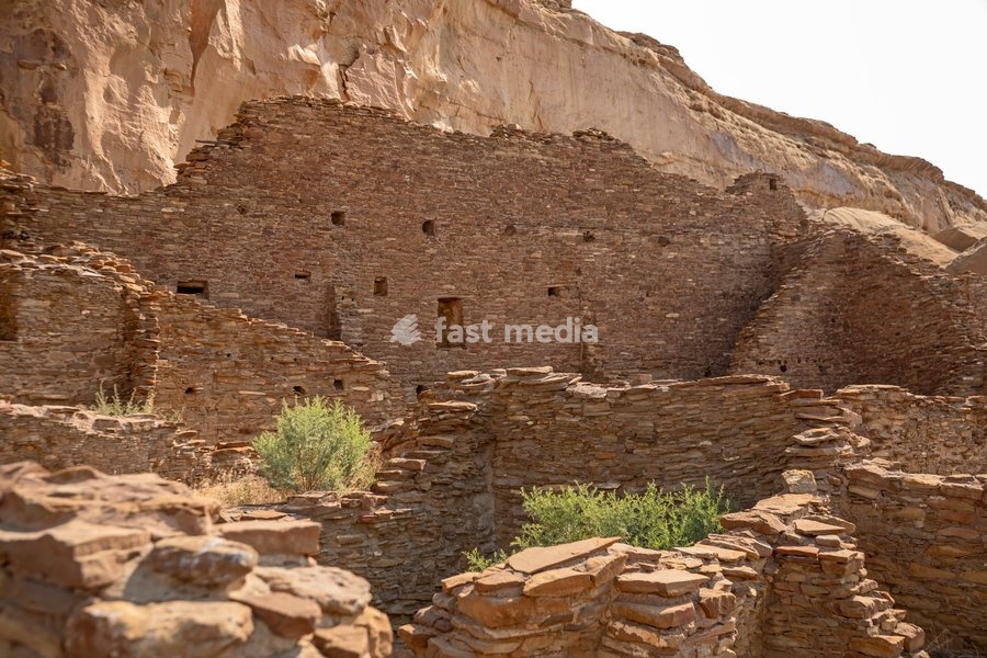 Pueblo Bonito at Chaco Culture National Historical Park in New Mexico. The park preserves the remnants of the Chacoan culture that thrived here from the mid 800s to the late 1100s. Many supporters of the Park are opposing the Trump Administration's plan to remove a buffer zone that prohibits…