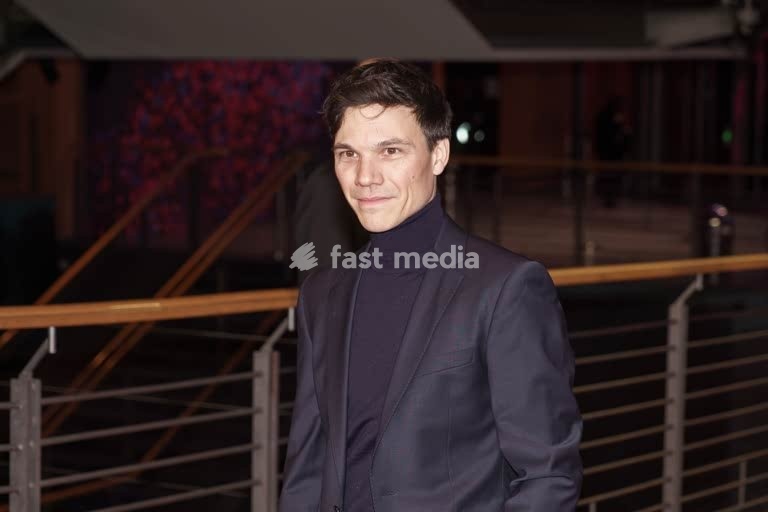 Sebastian Urzendowsky, actor, Germany. 76th Berlinale; portrait on the red carpet ahead of the Golden and Silver Bear awards ceremony. Berlin, 19 February 2026