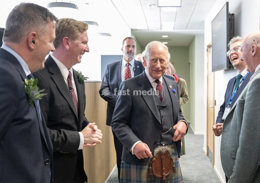 King Charles III during a visit to the new Great British Energy headquarters in Aberdeen to meet with representatives working across North East Scotland supporting the United Kingdom’s energy transition. Picture date: Tuesday September 22, 2026