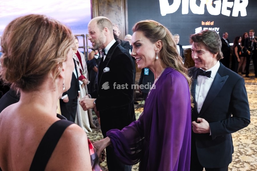 Catherine, Princess Of Wales, Prince William, Duke Of Cambridge And Tom Cruise seen at the Royal Film Performance And World Premier Of Digger on Tuesday 22 September 2026 at Odeon Luxe Leicester Square, London