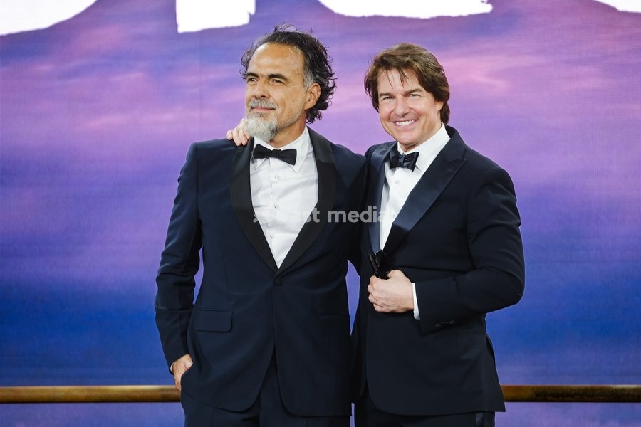 Alejandro González Iñárritu, Tom Cruise seen at the Royal Film Performance And World Premier Of Digger on Tuesday 22 September 2026 at Odeon Luxe Leicester Square, London