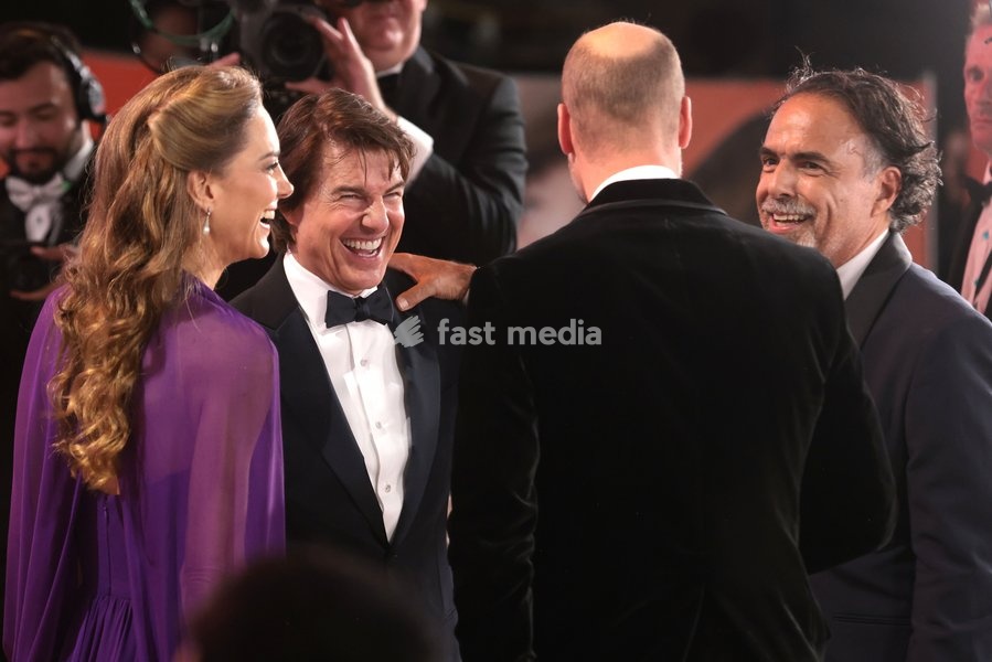 Catherine Princess of Wales , Tom Cruise and Prince William at Digger Global Film Premiere, London, UK, on 22nd September 2026
