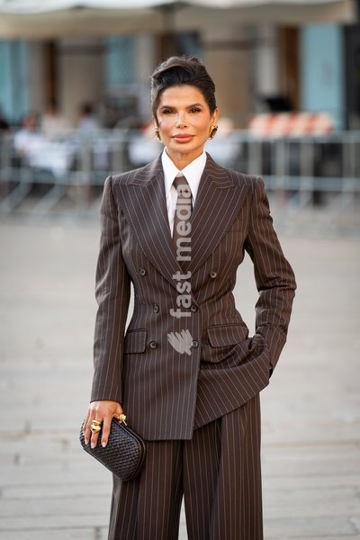 Victoria Barbara arrives at Vogue world show during the Milan Fashion Week - Womenswear Spring/Summer 2027 in Milan, Italy, on 22 September 2026