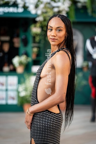 Larissa Iapichino arrives at Vogue world show during the Milan Fashion Week - Womenswear Spring/Summer 2027 in Milan, Italy, on 22 September 2026