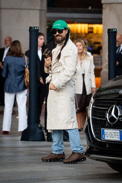 Alessandro Michele arrives at Vogue world show during the Milan Fashion Week - Womenswear Spring/Summer 2027 in Milan, Italy, on 22 September 2026