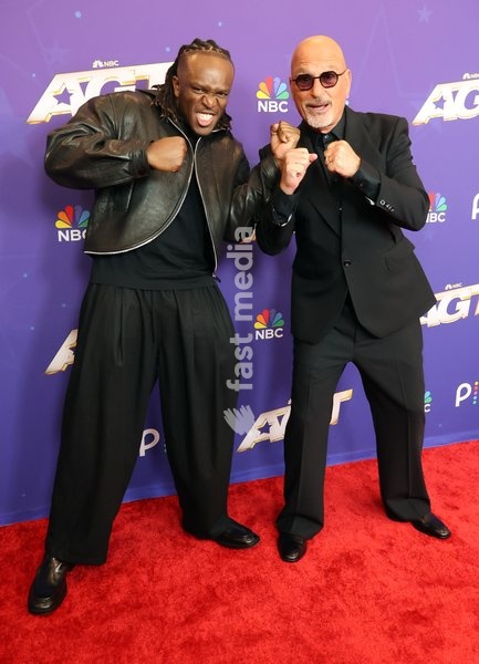 22 September 2025 - Pasadena, California - KSI,Olajide Olayinka Williams, Howie Mandel. Attend "America's Got Talent" Season 21 Finale Performances held at the Hotel Dena Pasadena, in Pasadena