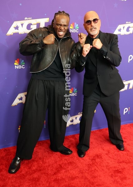 22 September 2025 - Pasadena, California - KSI,Olajide Olayinka Williams, Howie Mandel. Attend "America's Got Talent" Season 21 Finale Performances held at the Hotel Dena Pasadena, in Pasadena