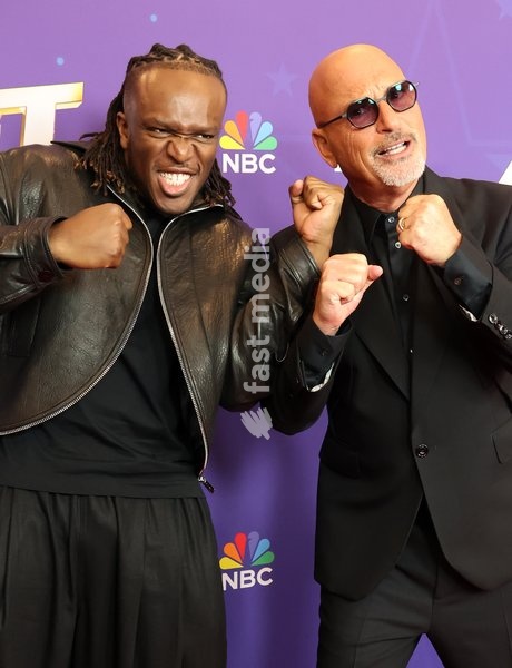 22 September 2025 - Pasadena, California - KSI,Olajide Olayinka Williams, Howie Mandel. Attend "America's Got Talent" Season 21 Finale Performances held at the Hotel Dena Pasadena, in Pasadena