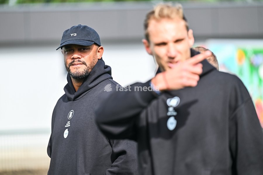Vincent Kompany visits the BX Brussels soccer club, to announce a collaboration with Foodmaker on Wednesday 23 September 2026 in Brussels
