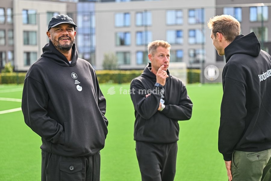 Vincent Kompany visits the BX Brussels soccer club, to announce a collaboration with Foodmaker on Wednesday 23 September 2026 in Brussels