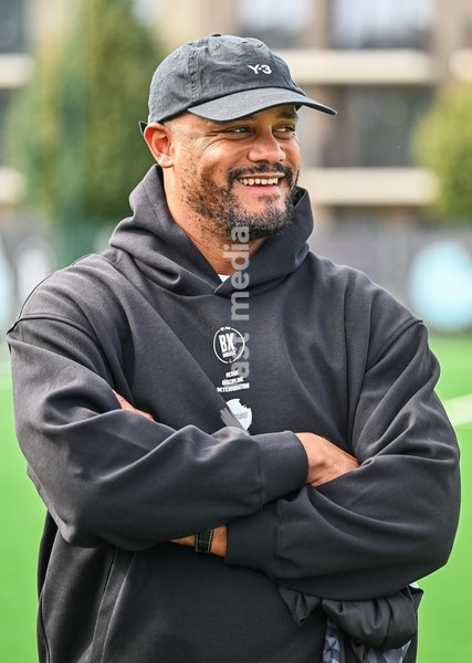 Vincent Kompany visits the BX Brussels soccer club, to announce a collaboration with Foodmaker on Wednesday 23 September 2026 in Brussels
