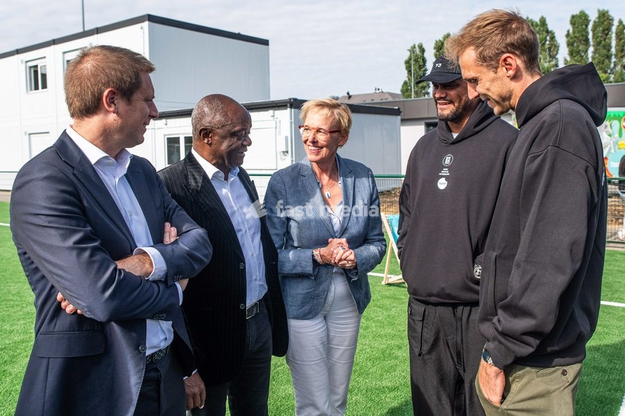 Vincent Kompany visits the BX Brussels soccer club, to announce a collaboration with Foodmaker on Wednesday 23 September 2026 in Brussels