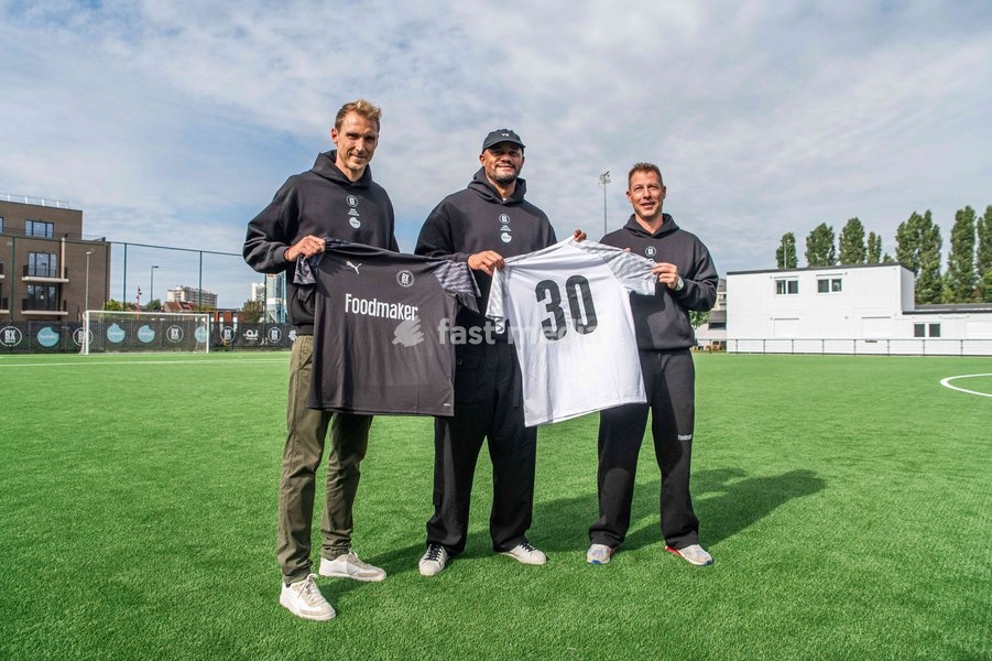 Vincent Kompany visits the BX Brussels soccer club, to announce a collaboration with Foodmaker on Wednesday 23 September 2026 in Brussels